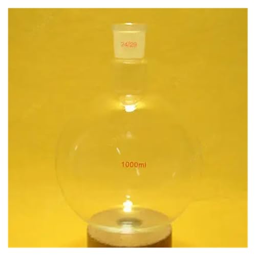Flacon de laboratoire de 1l en verre borosilicaté à fond rond avec col 24/29