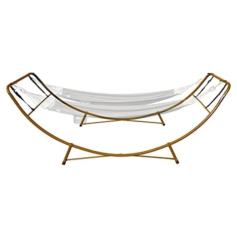 Skybed Universal Hammock Stand, Fits 2 Single Hammocks 7 ft to 14 ft Long or 1 Double Wide, Unique Head Up Mount Option for Dual Hammock Chat Mode, Heavy Duty, 600 Lbs Capacity, Indoor/Outdoor Cover