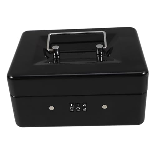 DOITOOL Boîte à Cadenas Petite avec Serrure à Code Coffre de Rangement Sécurisé pour Documents et Objets Boîte Portable Robuste pour Bureau et Usage...