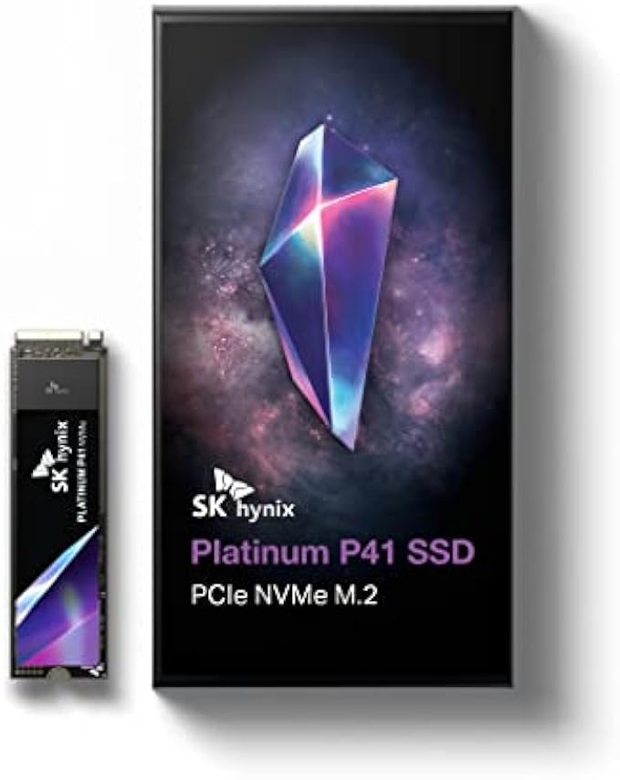 SK hynix Platinum P41 2TB PCIe NVMe Gen4 M.2 2280 Internal Gaming SSD, Up to 7,000MB/S, Compact M.2 SSD Form Factor SSD - Internal Solid State Drive with 176-Layer NAND Flash