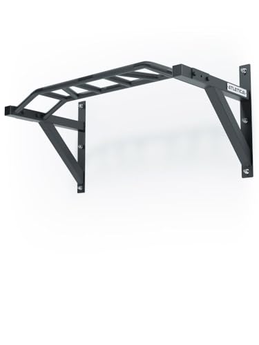 ATLETICA Multi-Grip Klimmzugstange | Viele Griffvariationen | Stabile Wandhalterung ∣ Für explosive Übungen geeignet | 117 cm breit und 56 cm tief