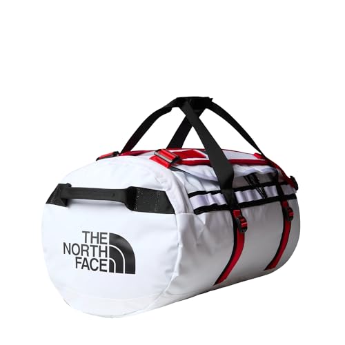 The North Face Base Camp Voyager Duffel, TNF White/TNF Black/Ele, M