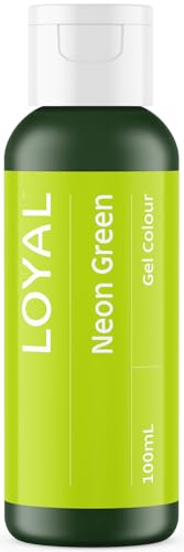 Image of Loyal Gel Food Coloring | Vibrant Color for Buttercream, Fondant, Royal Icing, Gum Paste, Marzipan and Cake Batter | Gel-Based Concentrated Food Dye - 100ml Neon Green