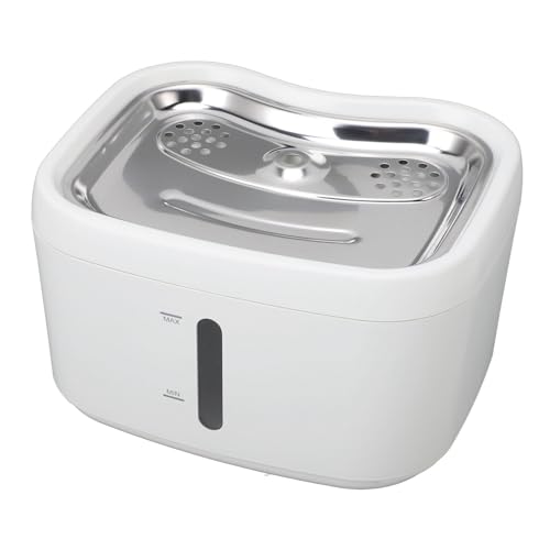 Fuente para gatos Asixxsix 2.5L con batería y triple filtración miniatura 2