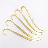 【 ビーズクラブ 】 金属パーツ しおりパーツシンプル 金 5個 130mm