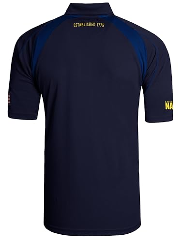Malham USA US Navy Polo Shirt – Breathable Fabric, Embroidered Logo, Flag Patch, Comfortable Fit, Sizes S-XXXL3