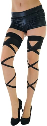 Image of ToBeInStyle Women's Sheer Two Tone Thigh Hi Stocking W /Back Seam
