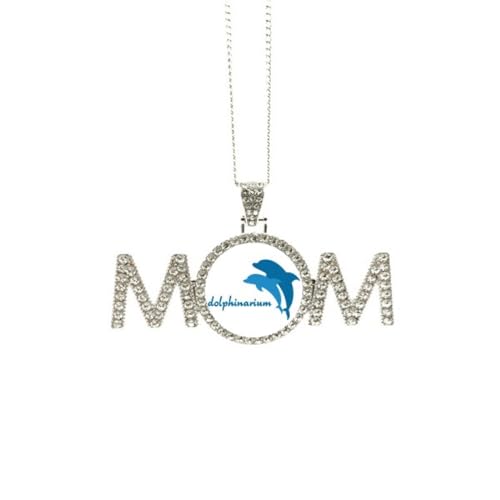 Collier dauphin bleu pour cadeau de fête des mères et anniversaire de maman