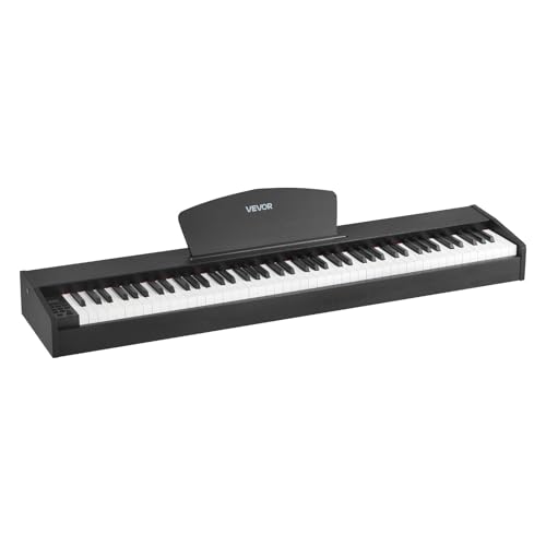 VEVOR Weighted Digital Piano, 88 Keys Fully Weighted, Electric Piano Dual Keyboard & Speakers, with Sustain Pedal, Recording Function, 238 Tones, Wireless Connection, for Beginners, Without Stand by VEVOR - Used condition - US$177.85