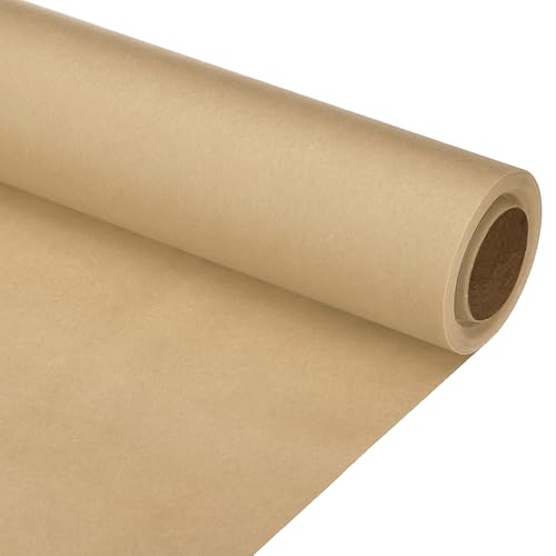 Papier d'emballage d'affiches et papier cadeau kraft marron PATIKIL 38cm x 8M
