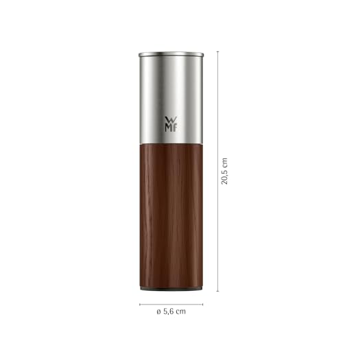 Miniatura 3 de WMF Ceramill Nature - Molinillo de especias, mecanismo de cerámica, grado de molienda ajustable, fácil llenado, sal y pimienta, tapa protectora, color marrón