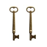 VIDABTE KY-30 Skeleton Key, Universal Skeleton Key with Double Notched Bit for House Doors with Mortise Locks, Mortise Lock Keys (2 pcs)