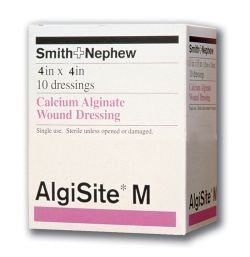 AlgiSite M Calcium Alginate Dressings - 4" x 4" 1/EA (One Dressing)
