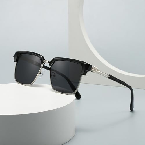 Lunettes de soleil pour hommes gris dégradé tendance mode - 5