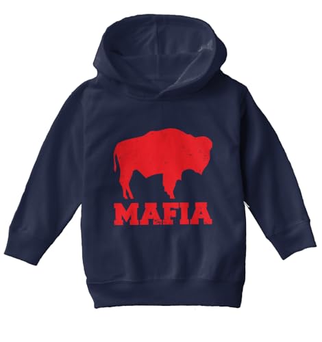Haase Unlimited Mafia Football - New York Buffalo Crazy Toddler/Youth Fleece Hoodie2