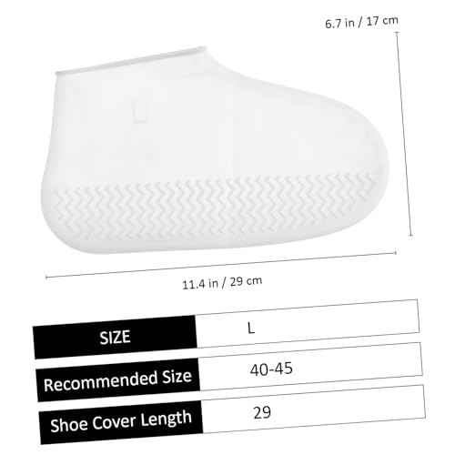 HOMSFOU pares de cubrezapatos de silicona reutilizables para lluvia, diseño antideslizante, livianos y fáciles de usar para días lluviosos miniatura 2