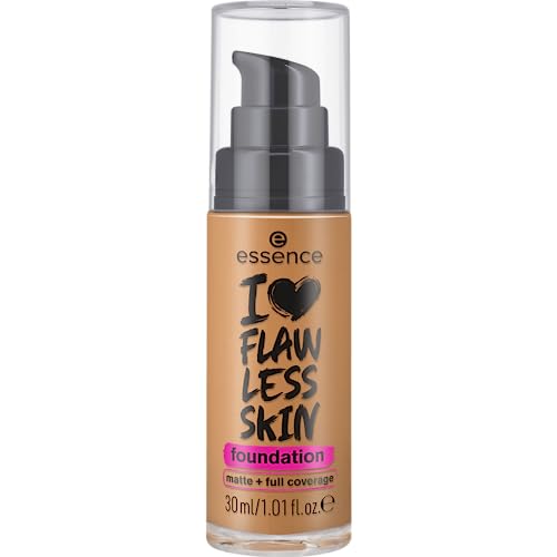 Essence Cosmetics Base I LOVE FLAWLESS SKIN, de larga duración, matificante, resultado inmediato, mate, 30 ml