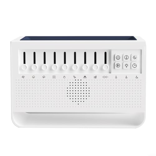 Altavoz humidificador con 8 tipos de ruido blanco, compatible con Bluetooth, aromaterapia, luz nocturna, simulación de llama, ajustes de temporizador, para dormitorio, oficina, relajación en el hogar