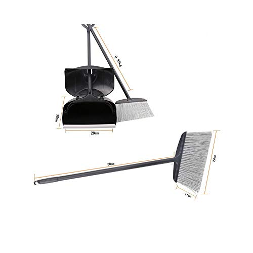 LVUNZJCA Besen und Kehrschaufel Set Winddichtes Müllkombinations-Besen-Kehrschaufel-Kombinations-Set für Kehren