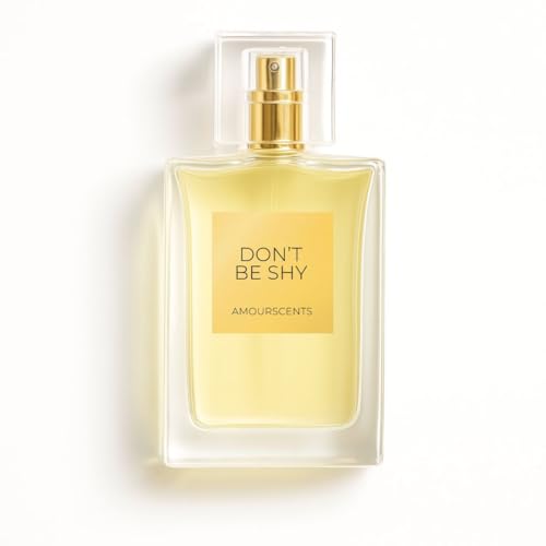 Amour Scents Love, Don't Be Shy - Inspired Perfume for Women, Extrait De Parfum, Luxurious Fragrance, 30% Oil Concentration, Long-Lasting Scent, Sensual Notes of Honeysuckle, Rose & Warm Amber (50ml)