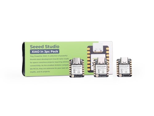 Image of XIAO ESP32S3 3PCS Pack- 2.4GHz WiFi, BLE 5.0, 8MB PSRAM, 8MB Flash, Dual-core, Battery Charge Supported, Power Efficiency and Rich Interface, Ideal for Smart Homes, IoT, Wearable Devices, Robotics.