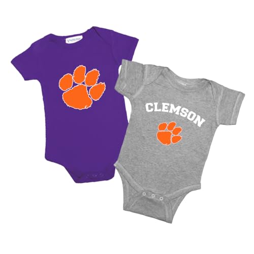 Image of Two Feet Ahead 2 Pack Baby Bodysuit Creeper Newborn Infants Licensed Sizes 0-3M 6M 12M 18M