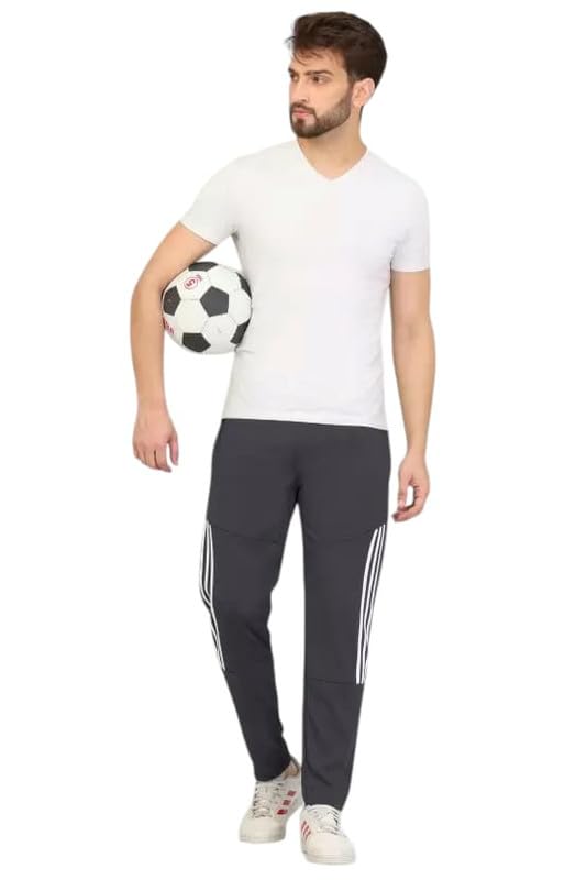 Men’s Track Pants | Joggers with Zipper Pockets | Regular Fit Lowers for Men & Boys | Gym, Running, Yoga, Nightwear, and Sports Wear | Durable & Lightweight Fabric_3 Line Design-picture-44