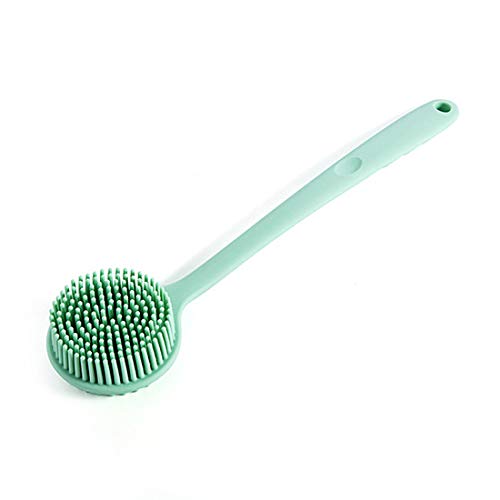 Preisvergleich Produktbild Badebürste, doppelseitige lange Silikon-Badebürste