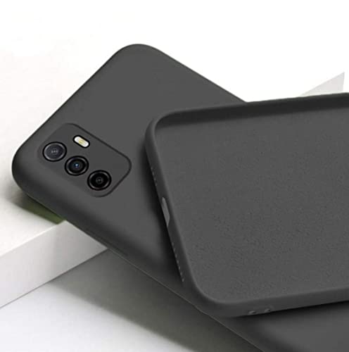 Image of Mobile Back Cover Case for Oppo A53 (Silicone Case|CameraProtection|Black SC1510)