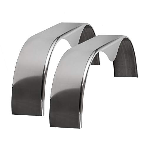 Cargo Trailer Aluminum Smooth Tandem Teardrop Fender 9x72x20 | 2 Pack | Trailer Fender | Tandem Trailer Fenders | Boat Trailer Fenders