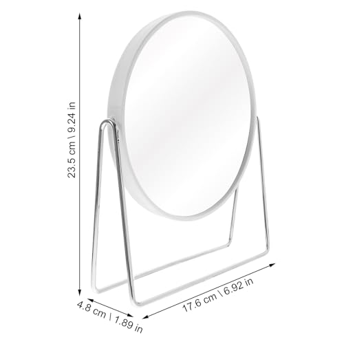 Espejo de maquillaje PRETYZOOM doble cara giratorio metálico miniatura 2