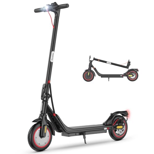 iScooter 8.5' Patinete Eléctrico Adultos Homologado DGT, 350W Motor, Autonomía De 20-25 KM, Máxima 25KM/H, Bocina, Timbre, Intermitentes, App, Frenado Doble, Plegable, Carga 120 KG, 13 KG