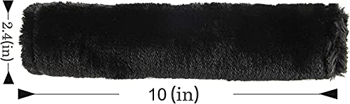 Image of Soft Faux Sheepskin Seat Belt Shoulder Pad, 2 Packs Black | Compatible with Adults Youth Kids, For Car, Truck, SUV, Airplane, Camera Backpack Straps, More Comfortable Driving