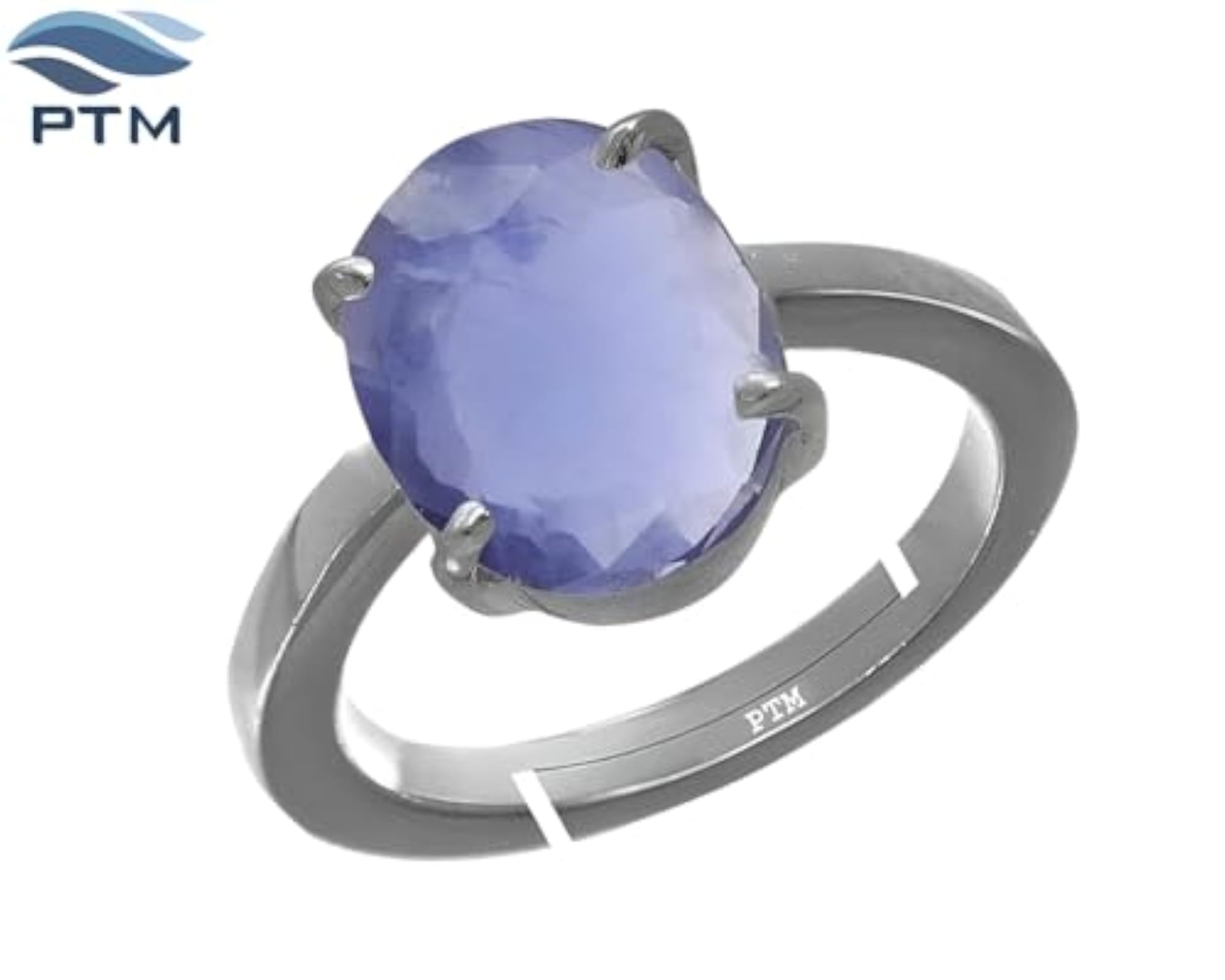 Natural Iolite Adjustable Ring, Pure Sterling Silver Gemstone