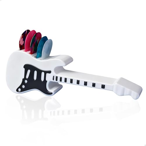 Boite Rangement Mediator Guitare, Conteneur pour Médiators de Style Guitare, Accessoire Guitare Cadeau pour Guitariste, Musiciens et les Passionnés de Musique