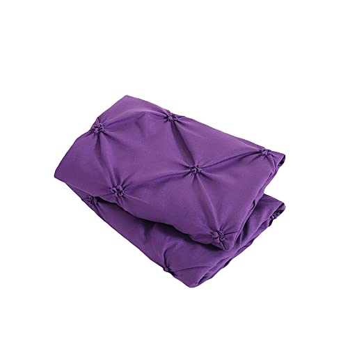 Vaulia Lightweight Microfiber Decorative Pillow Shams, Set Of 2 (Standard, Purple-Pinch Pleat) #TOP4