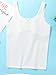 Amuhou Teen Girls Camisole, Original Cotton Lining Undershirts Training Bras (7-9 Years, White,Gray,White,Gray)