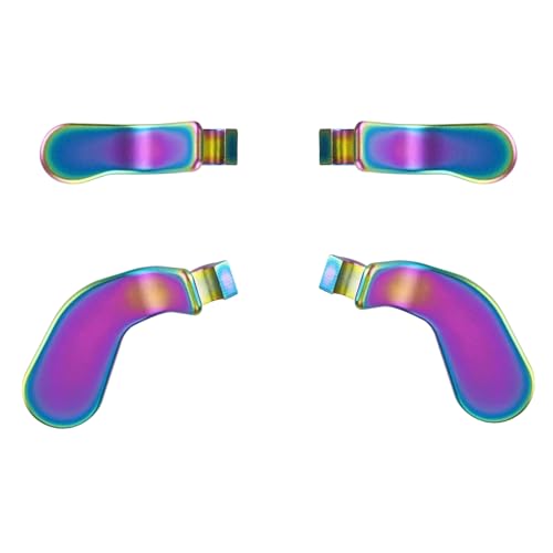 Image of 4 Pcs Elite Control Paddles for Xbox One Elite Controller, Elite Controller Metal Paddles for Xbox One Elite Series 2 /Elite 2 Core Controller, Paddles for Xbox Elite Series 2 Controller(Rainbow)