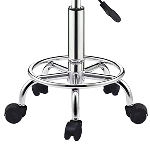 Vearear Counter Height Bar Stools, Adjustable Height Barstools With Back, Swivel Bar Chairs With Comfortable Cushion, Stainless Steel Legs #TOP6