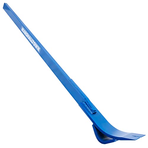 MARSHALLTOWN Round Fulcrum Monster Pry Bar 56 Inch All-Steel Construction Concrete Demo Bar Large Pry Bar for Form Removal Wrecking Bar Crowbar Assembled in USA 10060