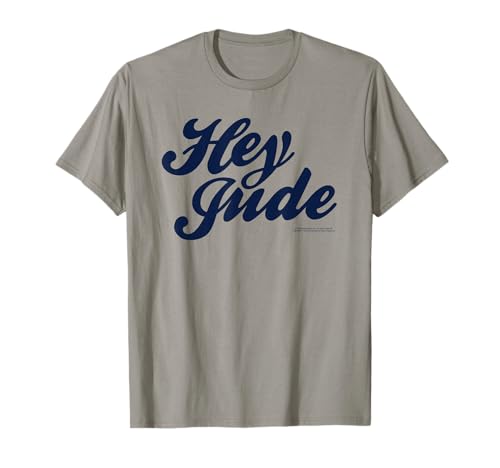 Official The Beatles Hey Jude Logo Retro Band Pop Rock T-Shirt