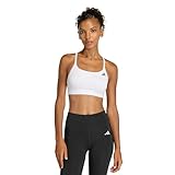 adidas Women's Optime Essentials Light Support Bra, White, Medium