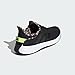 adidas Women's Cloudfoam Pure Sneaker, Black/Black/Pulse Lime, 10