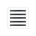 BUILDMART - 10x10 Modern AC Vent Cover - Decorative White Aluminum Air Vent - Standard Linear Slot Diffuser - Heating and Cooling Register Grille for Ceiling, Walls & Floors - Texas Buildmart
