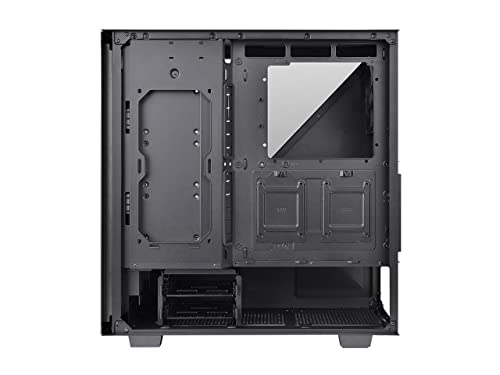 Image of Thermaltake Divider 300 TG Air ATX mid Tower Black Edition Computer Case with 2 pre-Installed 120mm Standard Fans Full-Size mesh Panel 3mm Triangular Tempered Glass Left Side Window CA-1S2-00M1WN-02