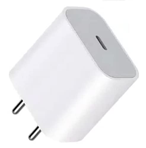 Image of The Black Store Original 20W Charger for iPad 10.2 inch (9 Gen-2021), iPad 10.2 inch (8 Gen-2020), iPad 10.2 inch (7 Gen-2021)|Adapter & Lightening Cable (30WATT01), White