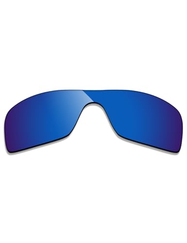 Image of Alphax Pacafic Blue Mirrored Polarized Replacement Lenses for Oakley Turbine Rotor OO9307 Sunglasses