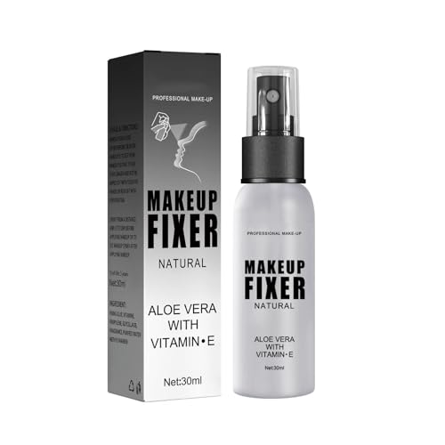 Spray fijador de maquillaje de larga duración con acabado y control de aceite para el cuidado facial y de la piel, polvo de 30 ml (A, talla única)