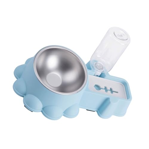 PEPLAYTAL 1セットペット用自動給水器付きスリッシュな製フードボウル 滑り