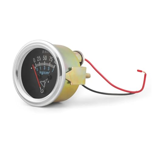 Medidor de presión de aceite de 0-100 PSI con doble escala de lectura analógica